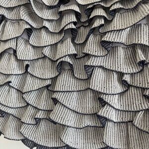 Club Monaco - off the shoulder, cropped ruffle top - Small